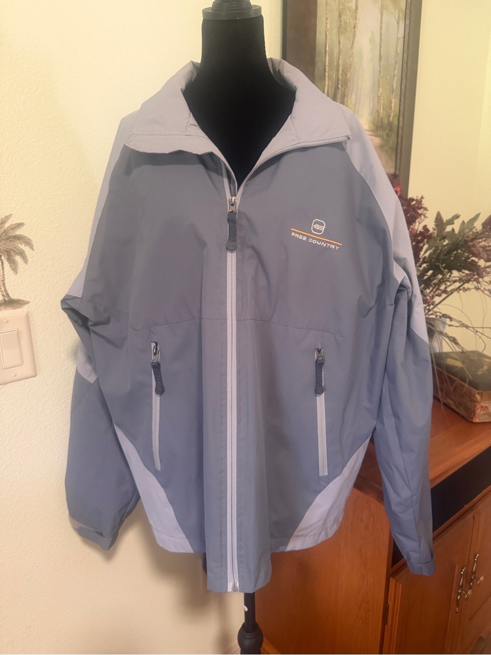 Free Country Women's Rain Jacket, Full zip, Performance Outerwear Windbreaker